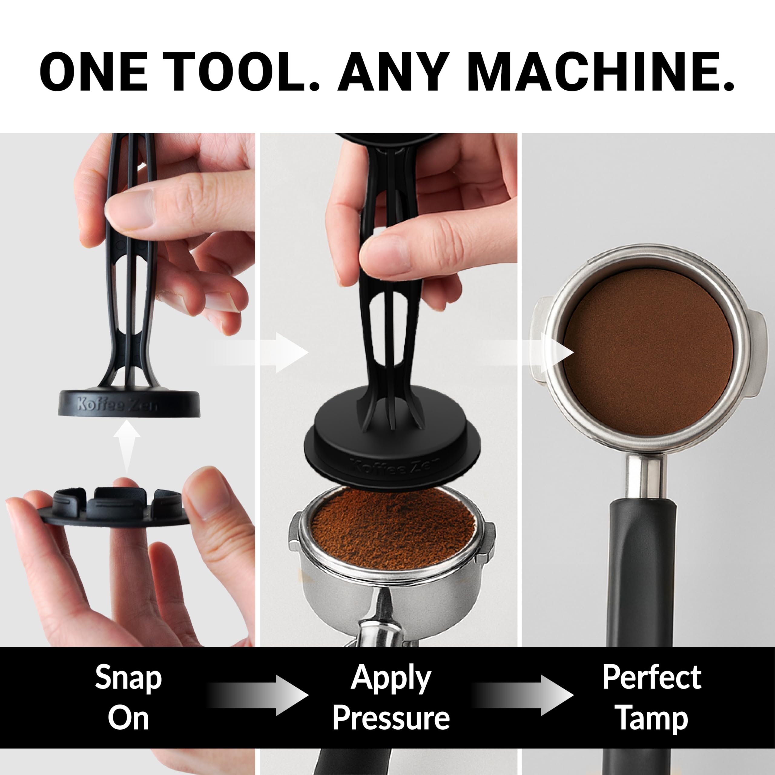 Amazon.com: Koffee Zen Universal Espresso Tamper Kit (49-58mm) – 7